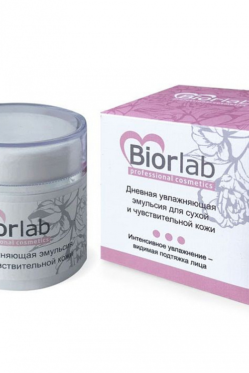 Дневная увлажняющая эмульсия Biorlab для сухой и чувствительной кожи - 45 гр. Биоритм LB-25001 с доставкой 