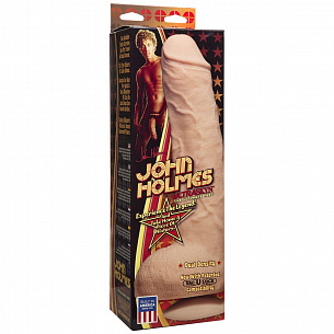 Телесный фаллоимитатор John Holmes ULTRASKYN Realistic Cock with Removable Vac-U-Lock Suction Cup - 25,1 см. Doc Johnson 0275-02-BX - цена 