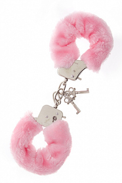 Металлические наручники с розовой меховой опушкой METAL HANDCUFF WITH PLUSH PINK Dream Toys 160033 с доставкой 
