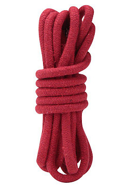 Красная хлопковая веревка для связывания - 3 м. Lux Fetish LF5100-RED с доставкой 