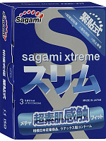 Розовые презервативы Sagami Xtreme Feel Fit 3D - 3 шт. Sagami Sagami Xtreme Feel Fit 3D №3 с доставкой 