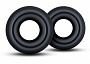 Набор из 2 черных колец Stay Hard Donut Rings Oversized Blush Novelties BL-00989 - цена 