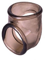 Дымчатое эрекционное кольцо с фиксацией мошонки ToyFa 748031 с доставкой 