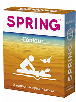 Контурные презервативы SPRING CONTOUR - 3 шт. SPRING SPRING CONTOUR №3 с доставкой 