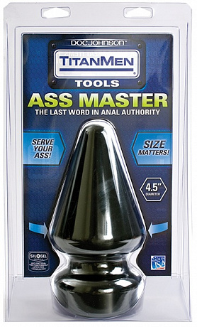 Огромный плуг Titanmen Tools Butt Plug 4.5  Diameter Ass Master - 23,1 см. Doc Johnson 3203-02-CD - цена 