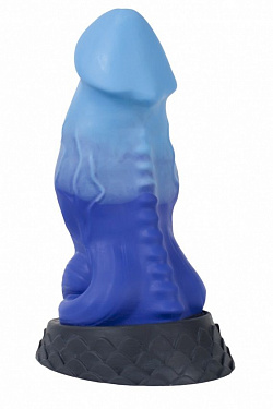 Синий фаллоимитатор  Ночная Фурия Large+  - 26 см. Erasexa zoo104 с доставкой 
