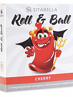 Стимулирующий презерватив-насадка Roll   Ball Cherry Sitabella 1425 с доставкой 