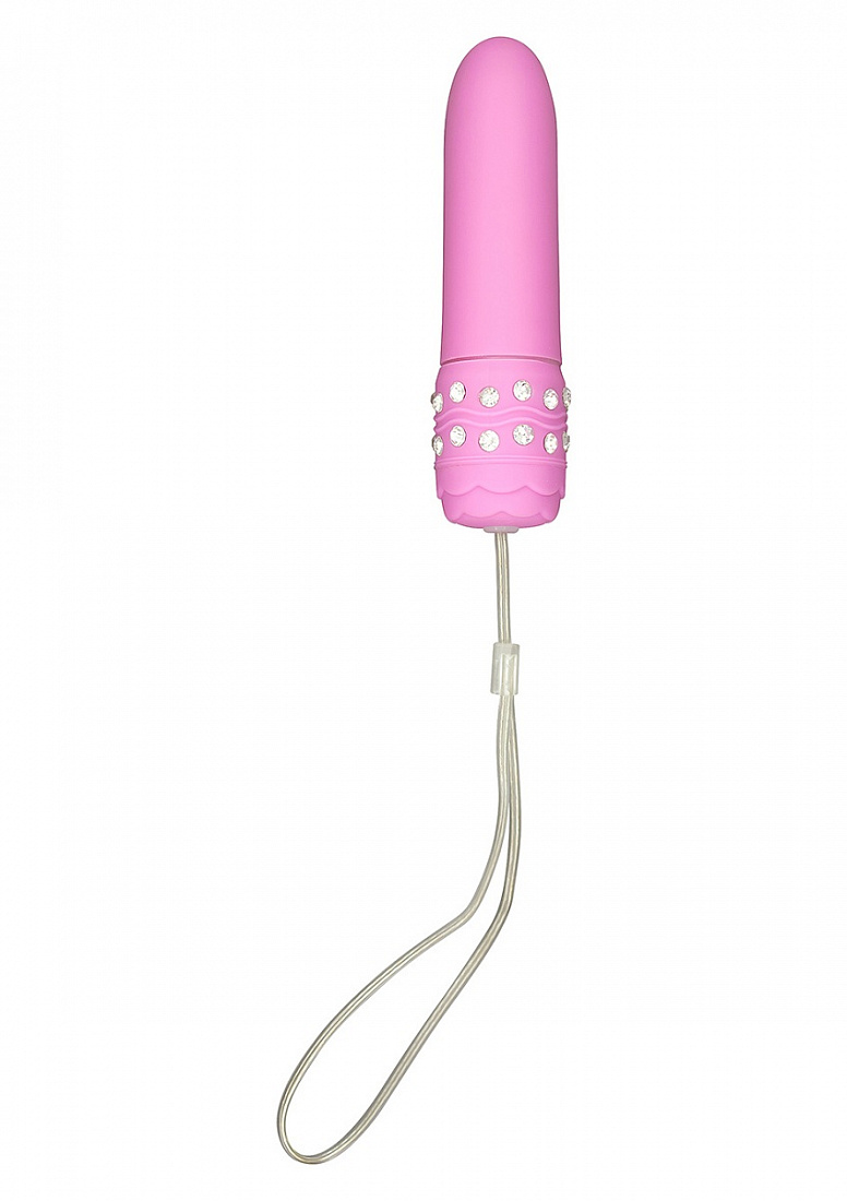 Розовый мини-массажер CRYSTAL MINI VIBE - 11 см. Toy Joy 3006010065 - цена 