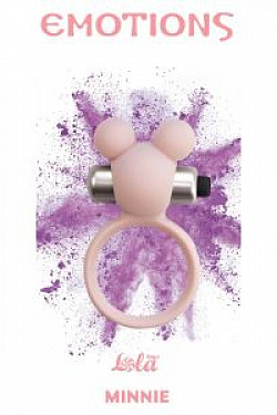 Розовое эрекционное виброколечко Emotions Minnie Light pink Lola toys 4005-02Lola с доставкой 