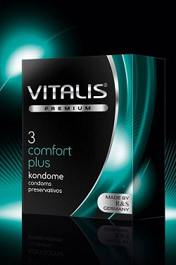 Контурные презервативы VITALIS PREMIUM comfort plus - 3 шт. R S GmbH VITALIS PREMIUM №3 comfort plus с доставкой 