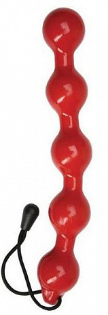Красная анальная цепочка - 23 см. Dream Toys 20128 - цена 