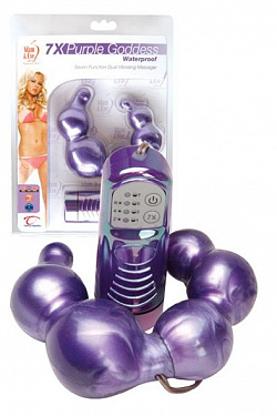 Двусторонний фиолетовый вибромассажёр Purple Goddess Topco Sales 810023 с доставкой 