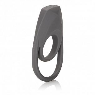 Двойное эрекционное кольцо с вибрацией Apollo Rechageable Support Ring California Exotic Novelties SE-1390-60-3 - цена 