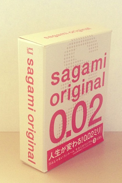 Ультратонкие презервативы Sagami Original 0.02 - 3 шт. Sagami Sagami Original 0.02 №3 с доставкой 