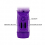 Фиолетовый хай-тек вибратор с ротацией и возвратно-поступательным движением - 24 см. Baile BW-037251-0603 - цена 