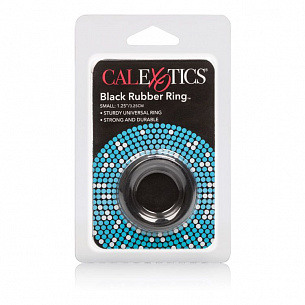 Чёрное эрекционное кольцо Black Rubber Ring California Exotic Novelties SE-1404-03-2 - цена 