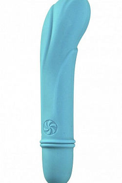 Голубой мини-вибратор Universe Secret Flower - 12,6 см. Lola toys 9501-01lola с доставкой 