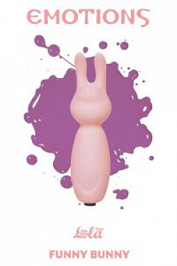 Розовый мини-вибратор с ушками Emotions Funny Bunny Light pink Lola toys 4007-02Lola с доставкой 