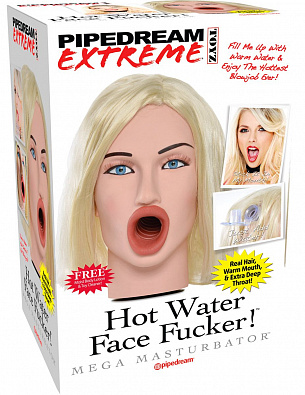 Мастурбатор-голова Hot Water Face Fucker! Blonde Pipedream RD183 - цена 