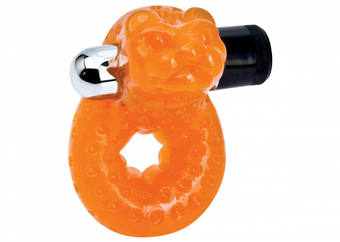 Эрекционное кольцо со стимулятором клитора Sex Please! Morozko Vibrating Cock Ring Topco Sales 2100028 - цена 
