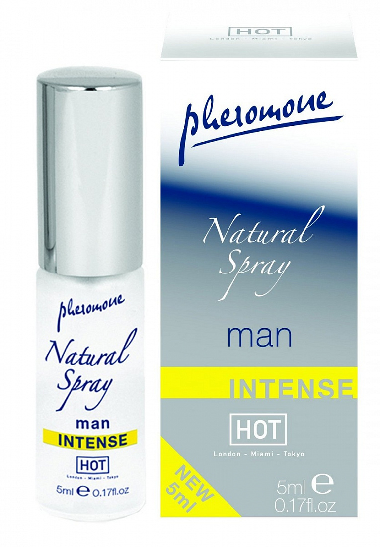 Мужской спрей с феромонами Natural Spray Intense - 5 мл.  HOT 55056 - цена 775 р.