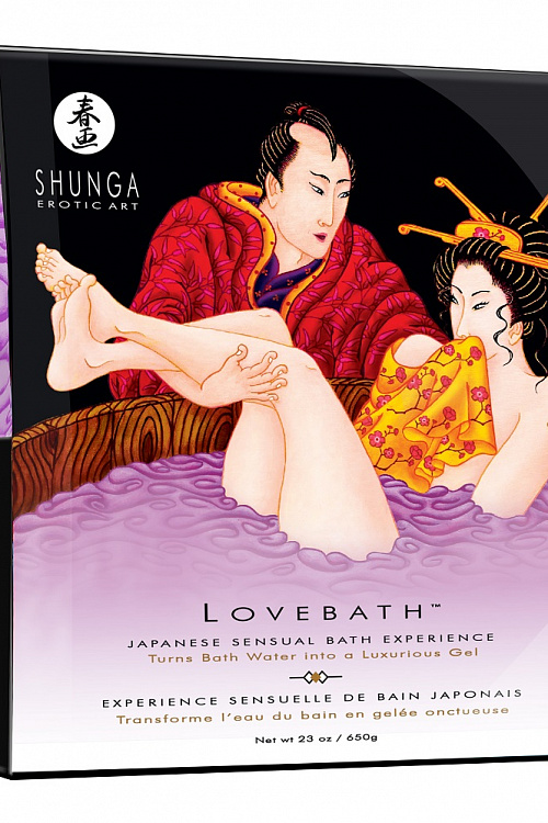 Соль для ванны Lovebath Sensual lotus, превращающая воду в гель - 650 гр. Shunga 6802 с доставкой 