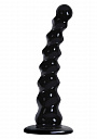 Рифленый черный анальный стимулятор Jollipops - 15,2 см. NS Novelties NSN-0504-23 - цена 