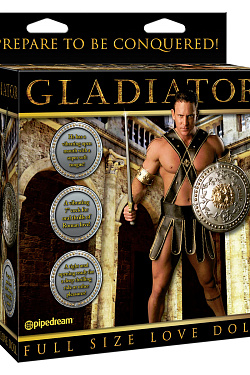 Кукла-мужчина Gladiator с виброфаллосом и языком Pipedream PD3518-00 с доставкой 