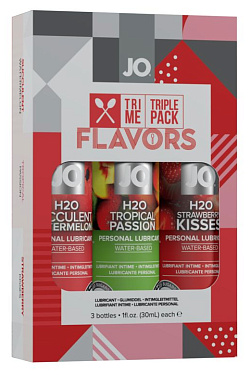 Подарочный набор ароматизированных лубрикантов Tri-Me Triple Pack Flavors System JO JO10060 с доставкой 