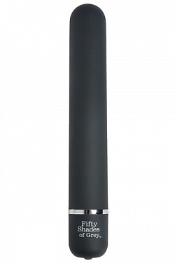 Темно-серый вибромассажер Charlie Tango - 18,4 см. Fifty Shades of Grey FS-48293 с доставкой 