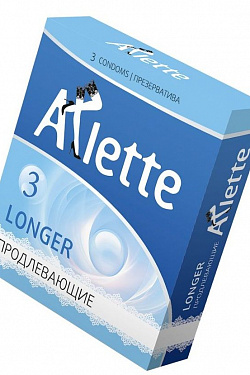 Презервативы Arlette Longer с продлевающим эффектом - 3 шт.  803 с доставкой 