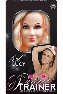 Надувная кукла с вибрацией и 2 любовными отверстиями Hot Lucy Lifesize Love Doll NMC 120202 с доставкой 