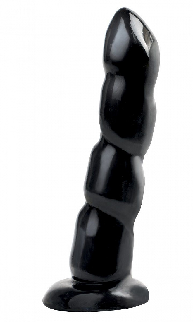 Чёрный анальный фаллоимитатор на присоске Twist  N Shout with Suction Cup - 18,4 см. Pipedream PD4224-23 - цена 