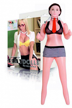Надувная секс-кукла с реалистичной головой в костюме учительницы ToyFa 117019 с доставкой 