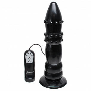 Страпон с вибрацией Black Magic Vibrating Strap-On - 19 см. Pipedream PD3922-02 - цена 
