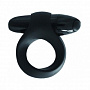 Чёрное эрекционное кольцо с виброэлементом MOJO BATEAU Seven Creations 50949 - цена 