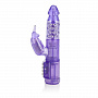 Фиолетовый вибромассажер My First Jack Rabbit с клиторальным кроликом - 21 см. California Exotic Novelties SE-0610-10-3 - цена 