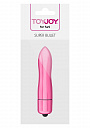 Розовый вибромассажер SUPER VIBRATING BULLET - 8 см. Toy Joy 3006010144 - цена 