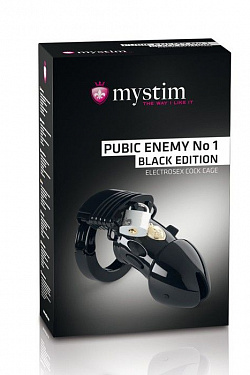 Пояс верности с электростимуляцией Mystim Pubic Enemy No1 Black Edition MyStim 46624 с доставкой 