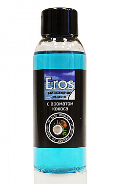 Массажное масло Eros tropic с ароматом кокоса - 50 мл. Биоритм LB-13010 с доставкой 