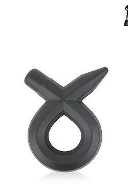 Черное силиконовое эрекционное кольцо Sex Expert  SEM-55150 с доставкой 