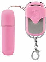 Вибропуля  Remote Vibrating Bullet розового цвета Shots Media BV SHT078PNK с доставкой 