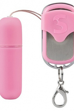 Вибропуля  Remote Vibrating Bullet розового цвета Shots Media BV SHT078PNK с доставкой 