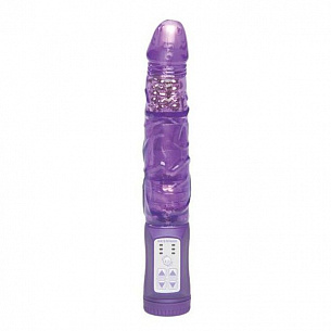 Фиолетовый водонепроницаемый ротатор с шариками - 22 см. Dream Toys 20021 - цена 