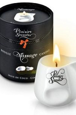 Массажная свеча с ароматом кокоса Bougie de Massage Gourmande Coco - 80 мл.  826012 с доставкой 