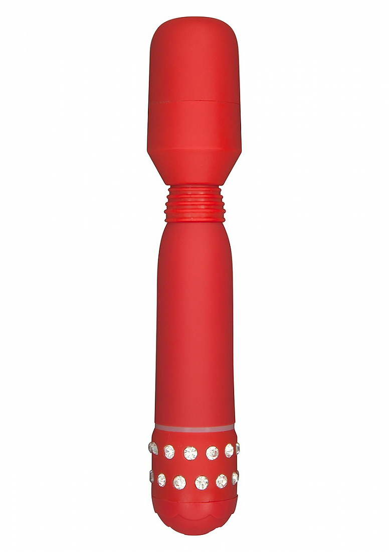 Красный массажер CRYSTAL FLEX MASSAGER - 17,5 см. 3006010069 967 р.