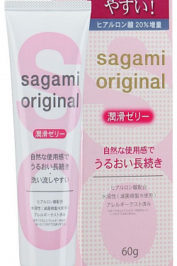 Гель-смазка на водной основе Sagami Original Gel - 60 гр. Sagami Sagami Original Gel 60g с доставкой 