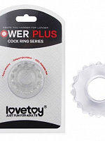 Прозрачное эрекционное кольцо Power Plus Lovetoy LV1431clear с доставкой 