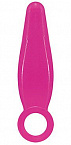 Розовая анальная пробка JAMMY JELLY ANAL FINGER PLUG - 7,2 см. Toyz4lovers T4L-00700729 - цена 