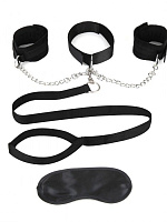 ׸      Collar Cuffs   Leash Set Lux Fetish LF1805   